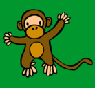 Dibujo Mono pintado por rosalapiola