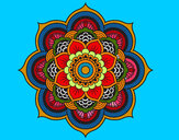 Dibujo Mandala flor oriental pintado por MAMITOTI