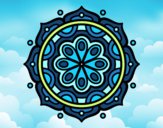 Dibujo Mandala para meditar pintado por elenacc