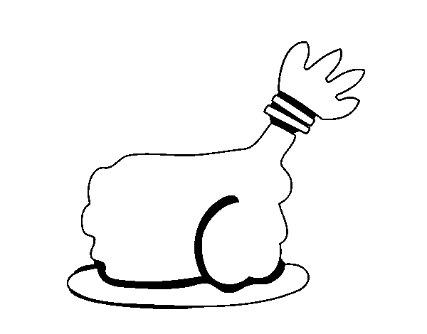Dibujo de Alita de pollo para Colorear