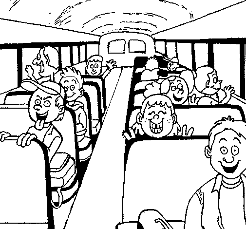 Dibujo de Autobus escolar para Colorear