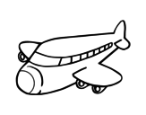 Dibujo de Avión boeing para colorear