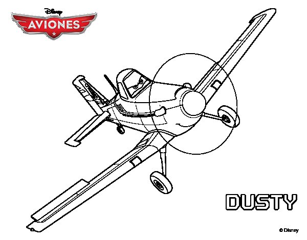 Dibujo de Aviones - Dusty para Colorear - Dibujos.net
