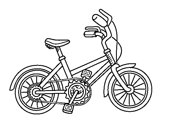 Dibujo de Bicicleta para niños para Colorear