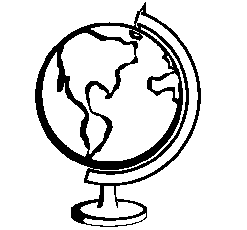 Dibujo de Bola del mundo II para Colorear