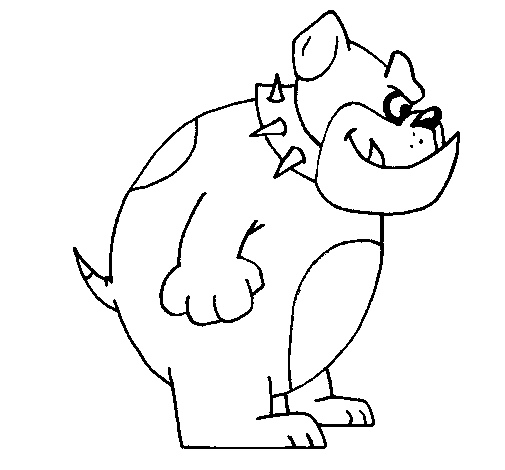 Dibujo de Bulldog inglés para Colorear