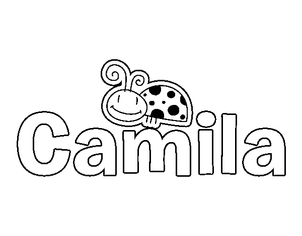 Dibujo de Camila para Colorear