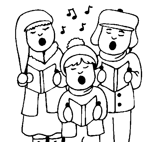 Dibujo de Canciones navideñas para Colorear