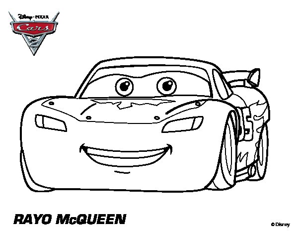 Dibujo De Cars 2 Rayo Mcqueen Para Colorear