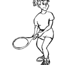 Dibujo de Chica tenista 1