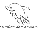 Dibujo de Delfín simpático