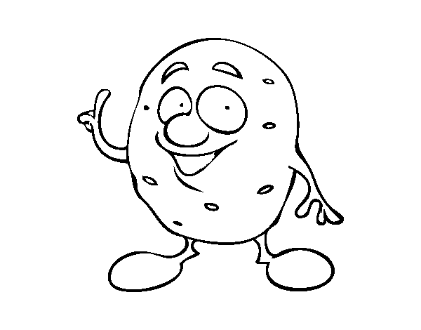 Dibujo de El señor patata para Colorear