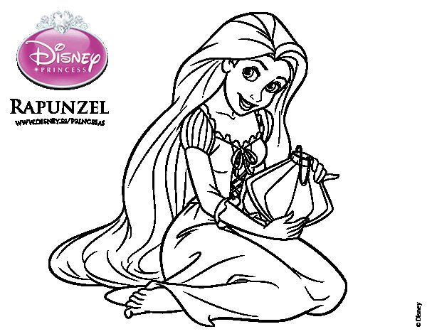 Dibujos Princesa Rapunzel Para Colorear Imagui