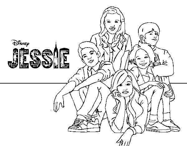 Dibujo de Jessie - Disney Channel para Colorear - Dibujos.net