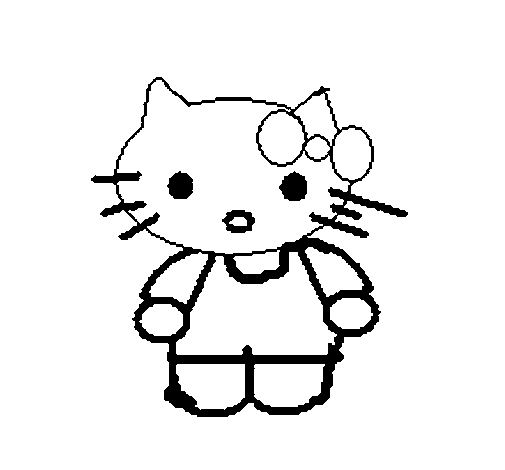 Dibujo de Kitty para Colorear