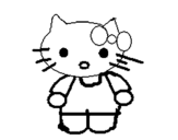 Dibujo de Kitty para colorear