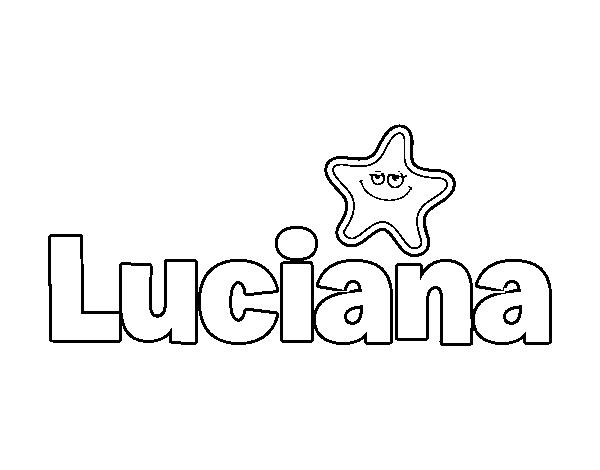 Dibujo de Luciana para Colorear