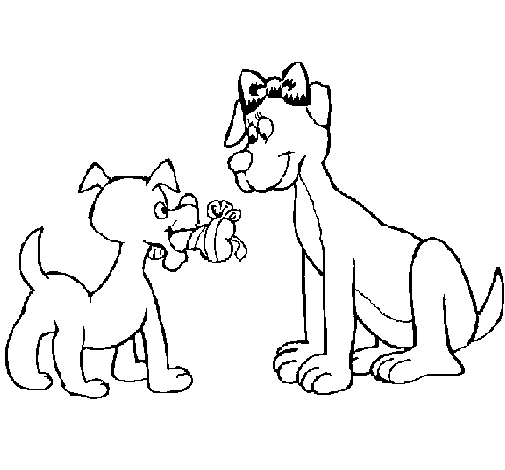 Dibujo de Mama perra para Colorear