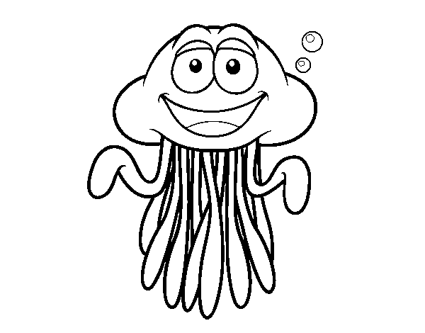 Dibujo de Medusa pelagia para Colorear