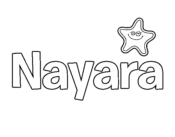 Dibujo de Nayara para Colorear