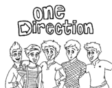 Dibujo de One Direction 3 para colorear