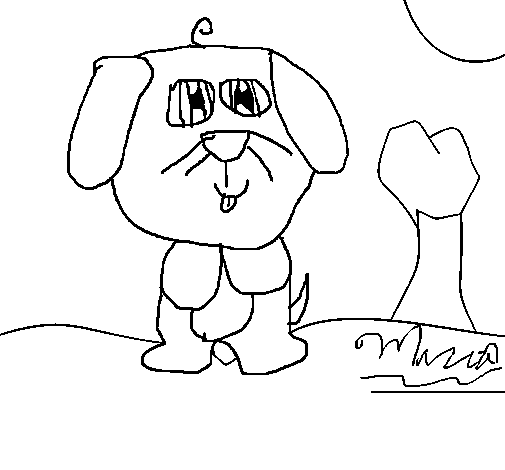 Dibujo de Perro 5 para Colorear