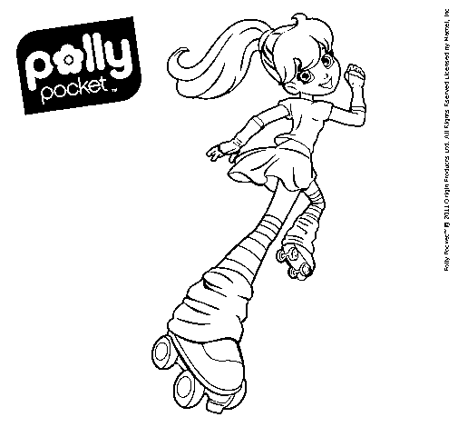 Dibujo de Polly Pocket 17 para Colorear