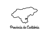 Dibujo de Provincia de Cantabria para colorear