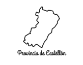 Dibujo de Provincia de Castellón para colorear