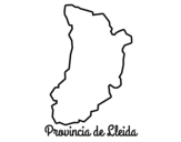 Dibujo de Provincia de Lleida para colorear