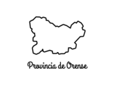 Dibujo de Provincia de Orense  para colorear