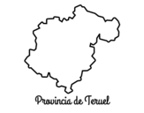 Dibujo de Provincia de Teruel para colorear