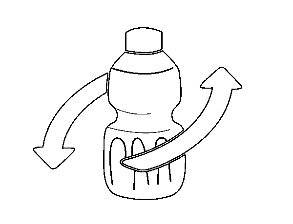 Dibujo de Reciclar envases para Colorear
