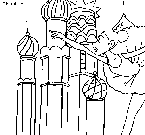 Dibujo de Rusia 1 para Colorear