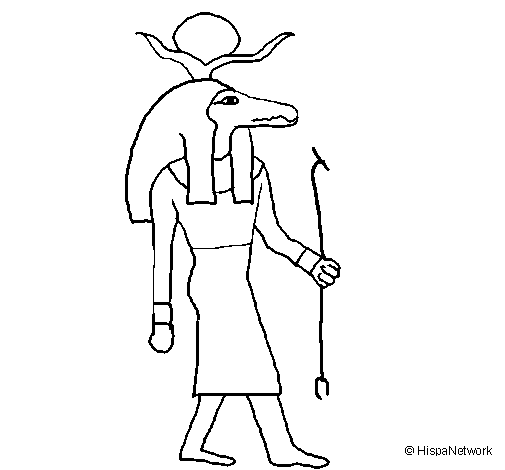 Dibujo de Sobek II para Colorear