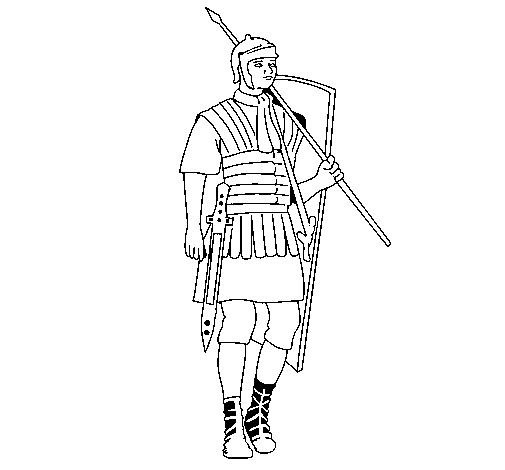 Dibujo de Soldado romano para Colorear