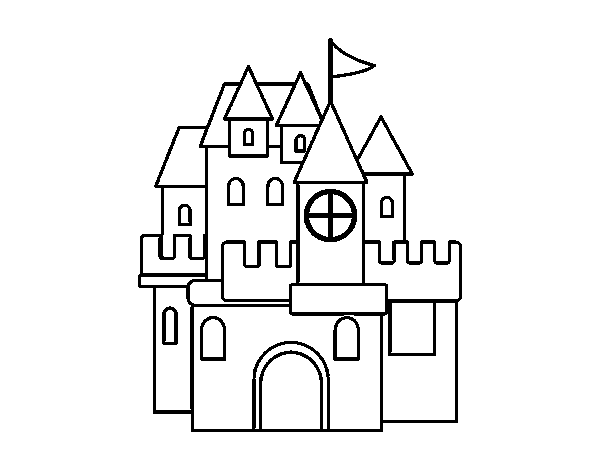 Dibujo de Un castillo para Colorear