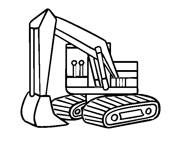 Dibujo de Una excavadora para Colorear