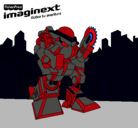 Dibujo Imaginext 4 pintado por 2xtreme