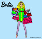 Dibujo Barbie de compras pintado por merrymerry