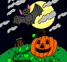 Dibujo Paisaje de Halloween pintado por abygaiil