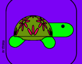 Dibujo Tortuga 4 pintado por celin