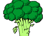 Dibujo Brócoli pintado por barr