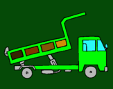 Dibujo Camión de carga pintado por nicko