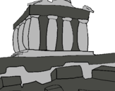 Dibujo Partenón pintado por nicko