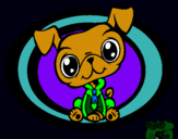 Dibujo Perrito Littlest Pet Shop pintado por leoncito12