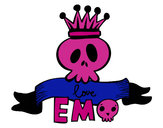 Dibujo Love Emo pintado por prinzes