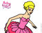 Dibujo de Barbie Bailarina Mágica para colorear