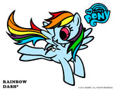 Dibujo Rainbow Dash pintado por snpc12127