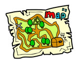 Dibujo Mapa del tesoro pintado por 2006magui